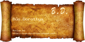 Bús Dorottya névjegykártya