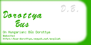 dorottya bus business card