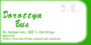 dorottya bus business card